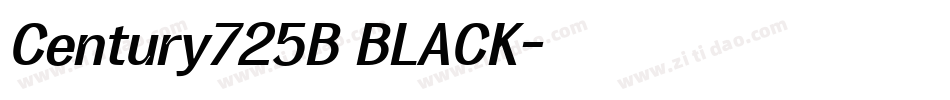 Century725B BLACK字体转换